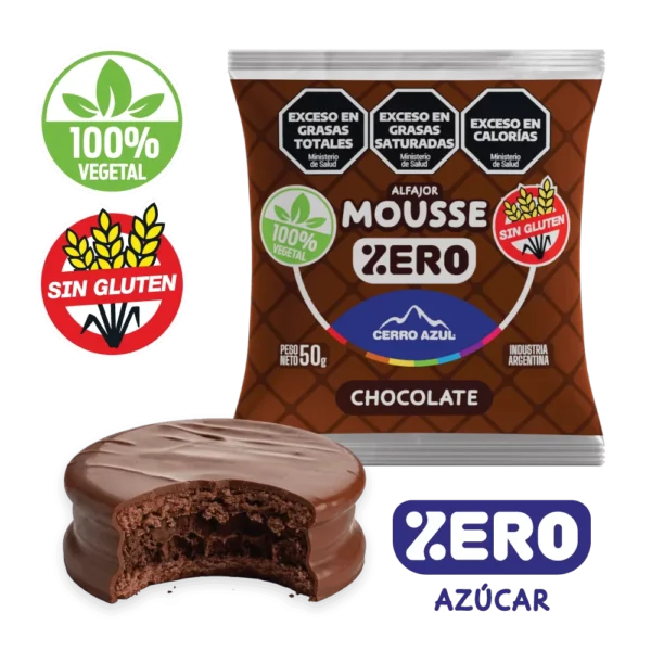 ALFAJOR CERRO AZUL SIN AZUCAR SIN GLUTEN CHOCOLATE