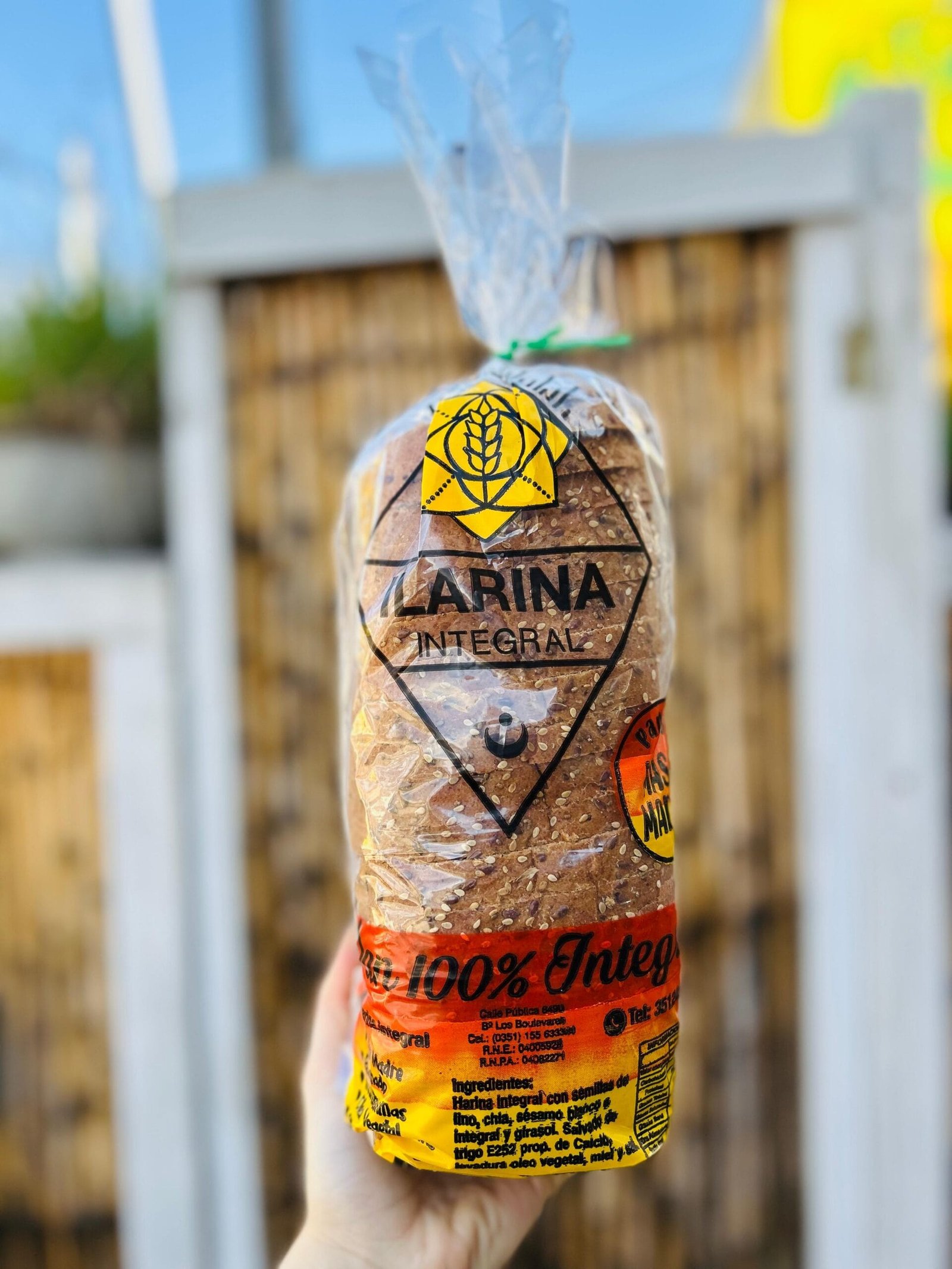 PAN ILARINA 100% INTEGRAL CON MASA MADRE