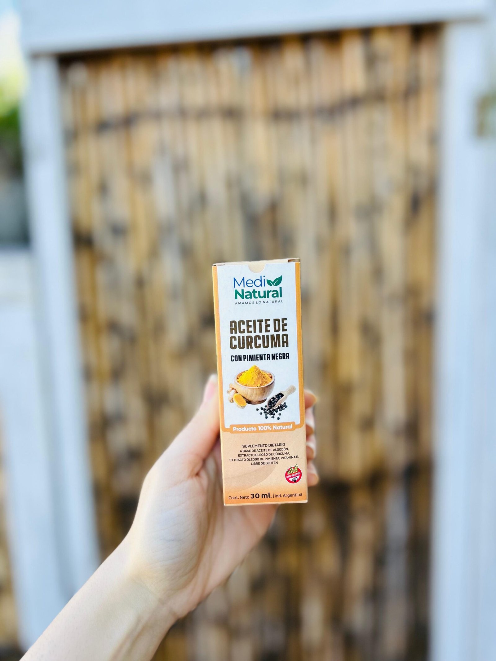 ACEITE DE CURCUMA CON PIMIENTA NEGRA MEDINATURAL 30 ML