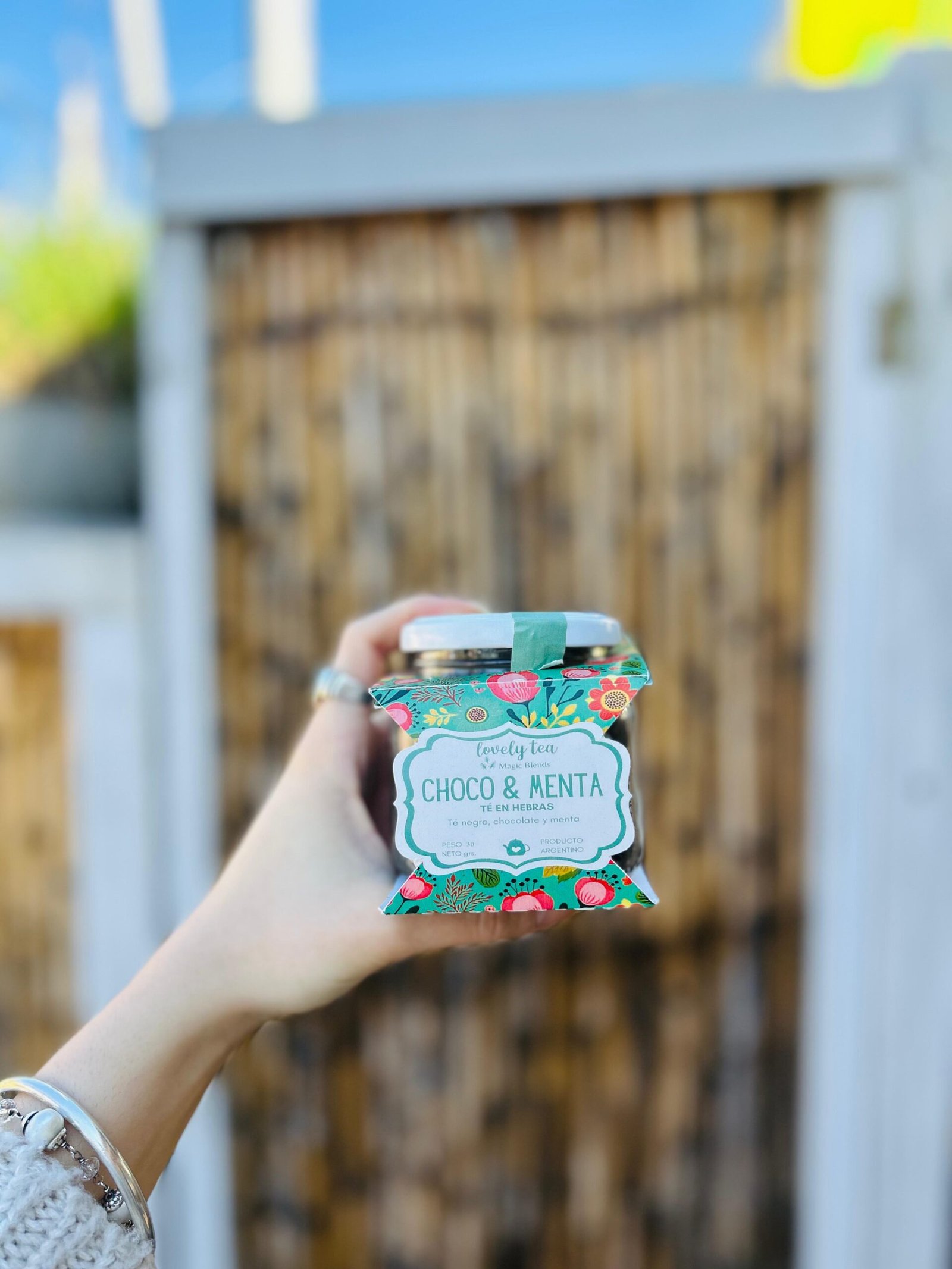 TE EN HEBRAS CHOCOLATE Y MENTA LOVELY TEA INFUSIONES FRASCO