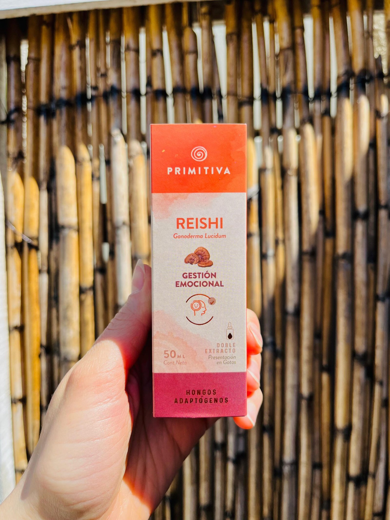 REISHI DOBLE EXTRACTO DE HONGOS ADAPTOGENOS PRIMITIVA X 50 ML