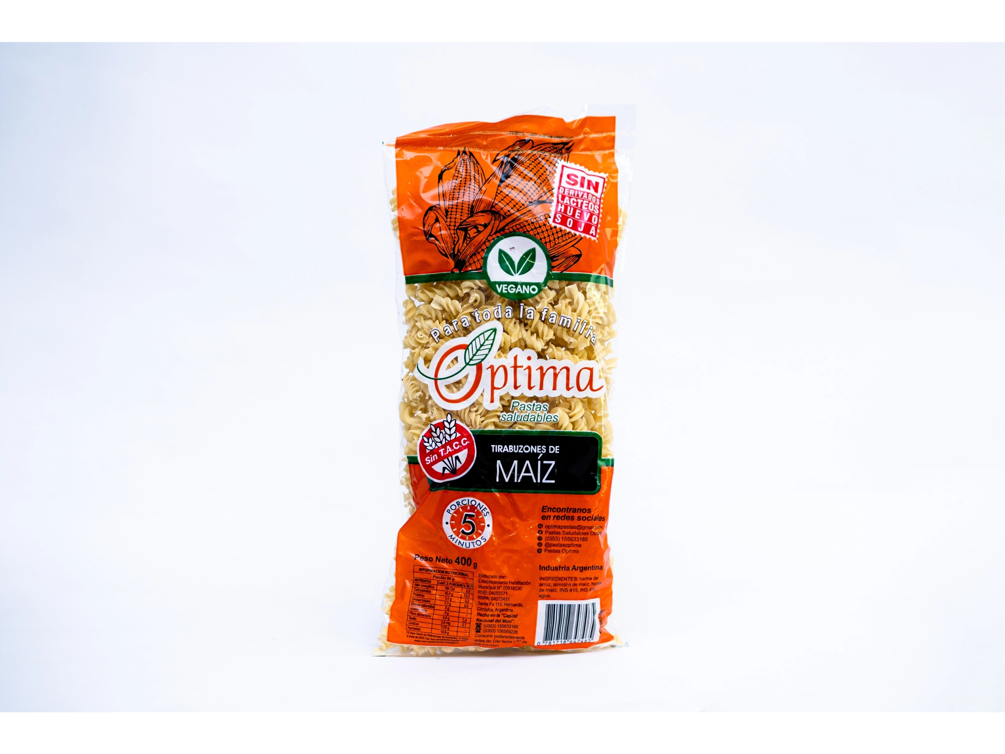 OPTIMA FIDEOS DE MAIZ 400GRS