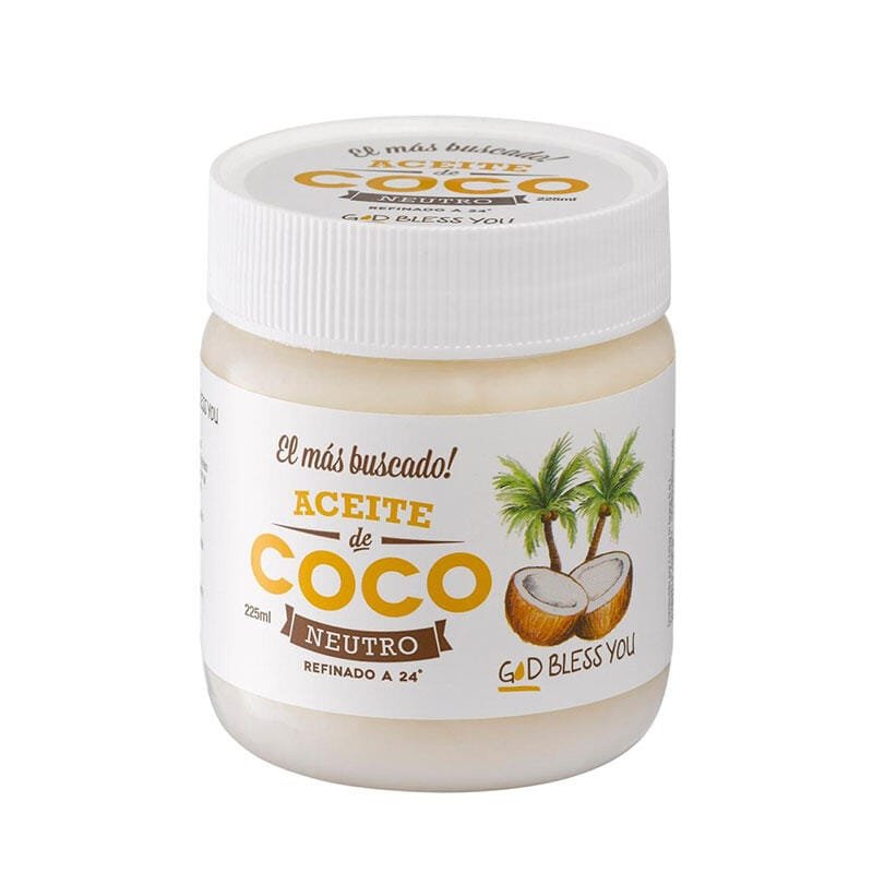 ACEITE DE COCO GOD BLESS YOU NEUTRO 225 ML