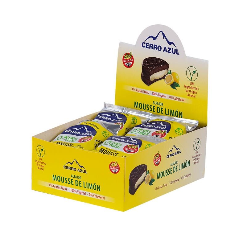 ALFAJOR CERRO AZUL MOUSSE DE LIMON