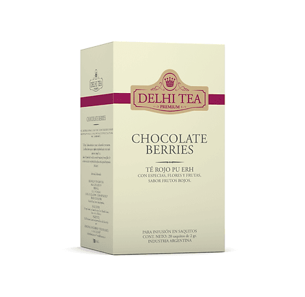 TE EN SAQUITOS DELHI TEA CHOCOLATE BERRIES