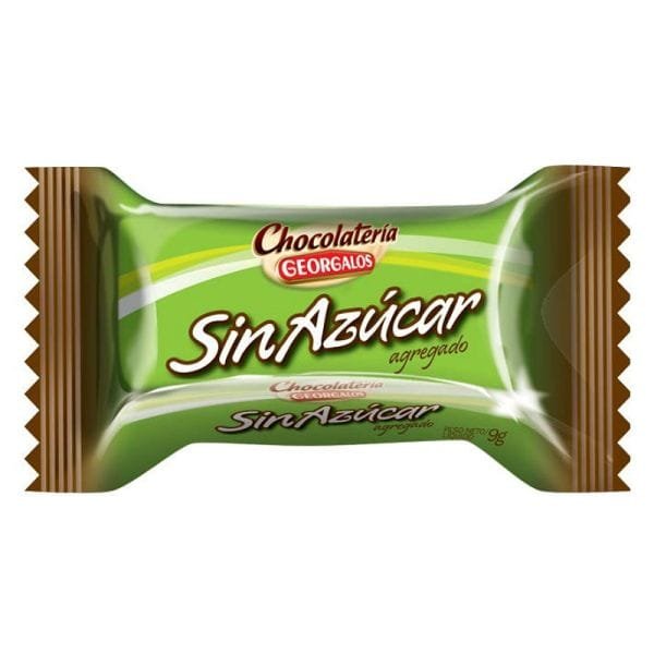 CHOCOLATE GEORGALOS SIN AZUCARES AGREGADOS 9 G
