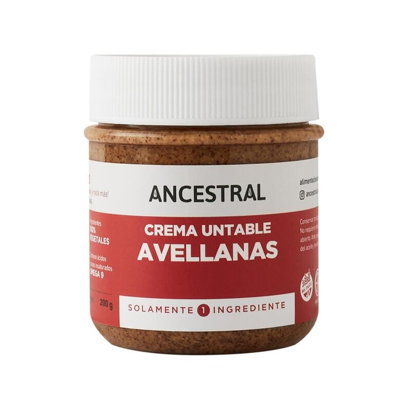 PASTA UNTABLE ANCESTRAL 200 G AVELLANA