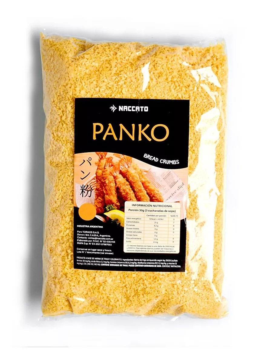 PANKO NACCATO COLOR NARANJA 500GRS