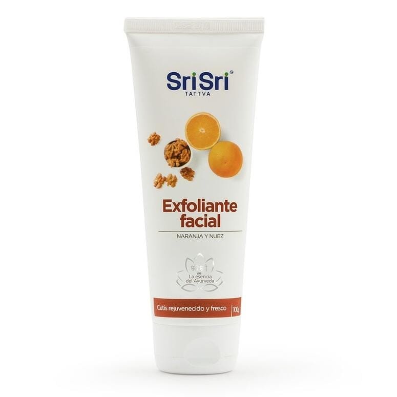 EXFOLIANTE FACIAL SRI SRI NARANJA Y NUEZ