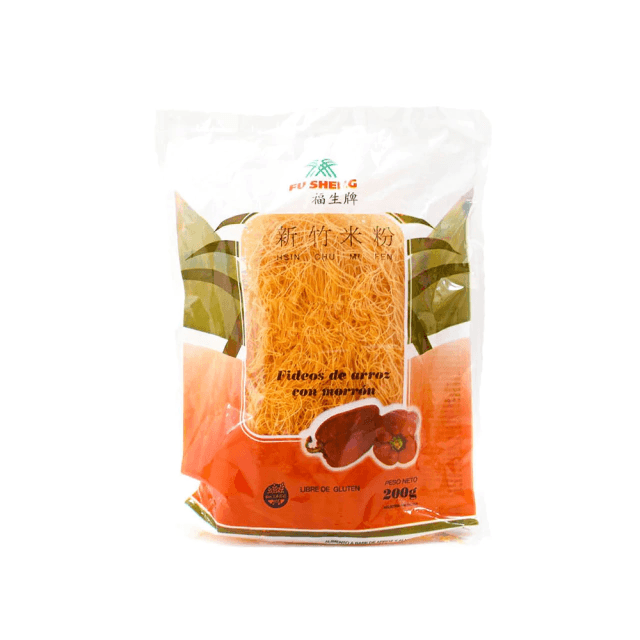 FIDEOS DE ARROZ FU SHENG CON MORRON 200 G