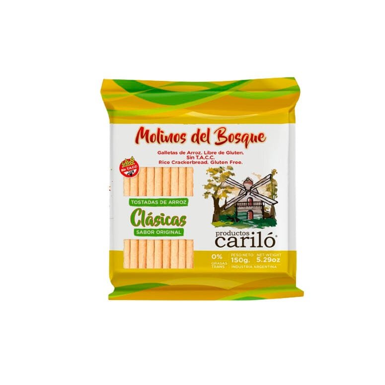 TOSTADAS DE ARROZ CARILO MOLINO DEL BOSQUE CLASICAS