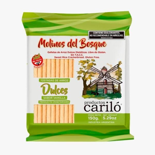 TOSTADAS DE ARROZ CARILO DULCES