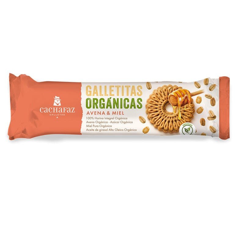 GALLETITAS CACHAFAZ ORGANICAS AVENA Y MIEL