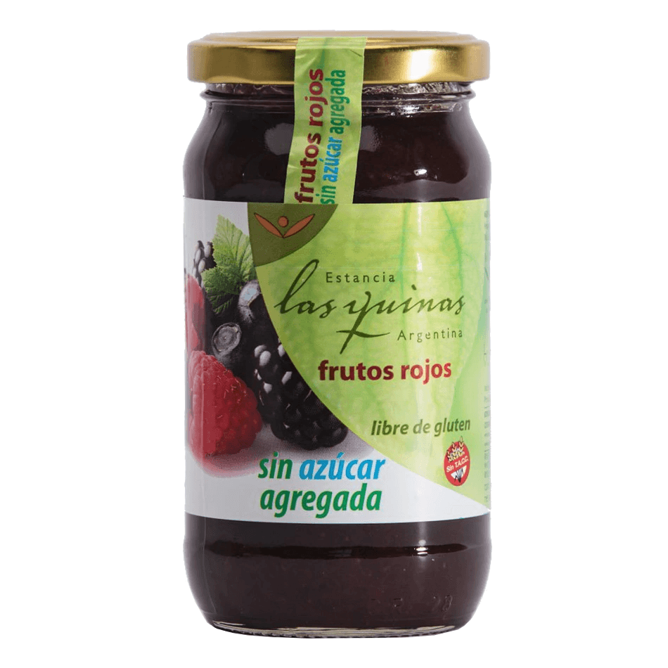 MERMELADA LAS QUINAS SIN AZUCAR AGREGADA 420 GRS DE FRUTOS ROJOS
