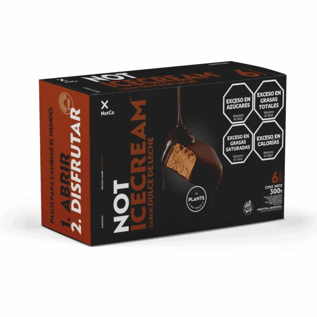 NOT ICE CREAM TABLETA DULCE DE LECHE 1 UNIDAD