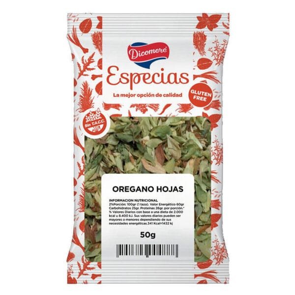 OREGANO DICOMERE SIN TACC 50 GR