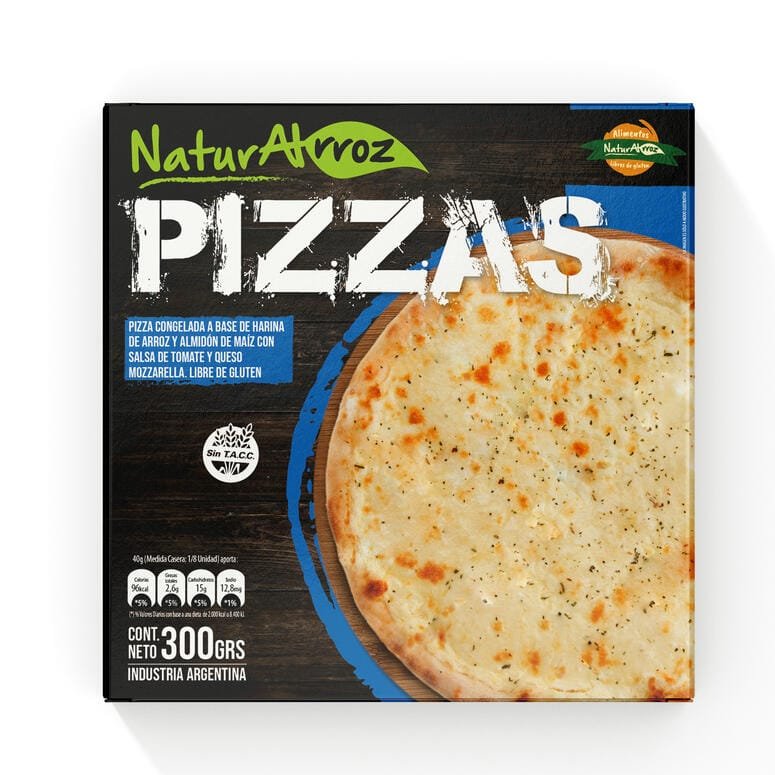 PIZZA NATURALRROZ MUZZARELLA SIN TACC 360 G