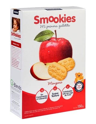 GALLETITAS DULCES SMOOKIES BABY MANZANA 150 G