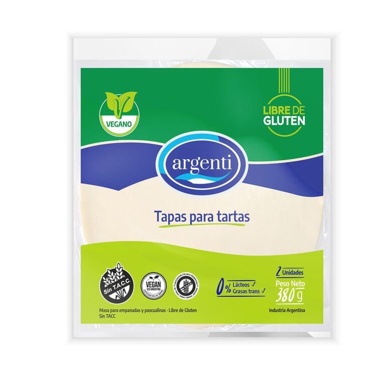 TAPAS PARA TARTA ARGENTI VEGANA 380 G