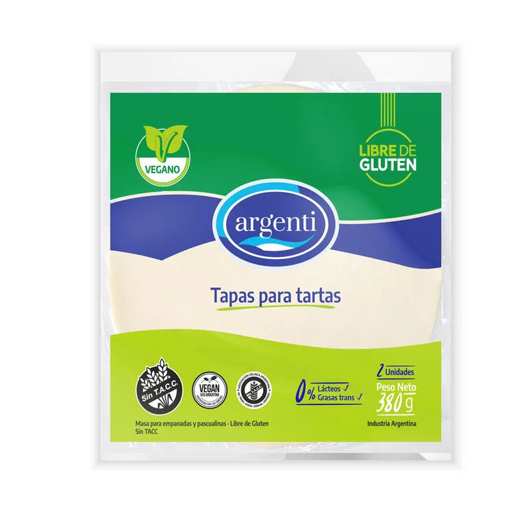 TAPAS PARA TARTA ARGENTI VEGANA 380 G