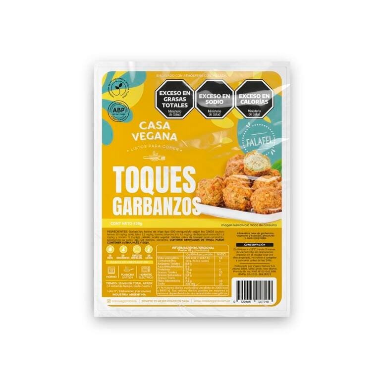 TOQUES CASA VEGANA X 420 G GARBANZO