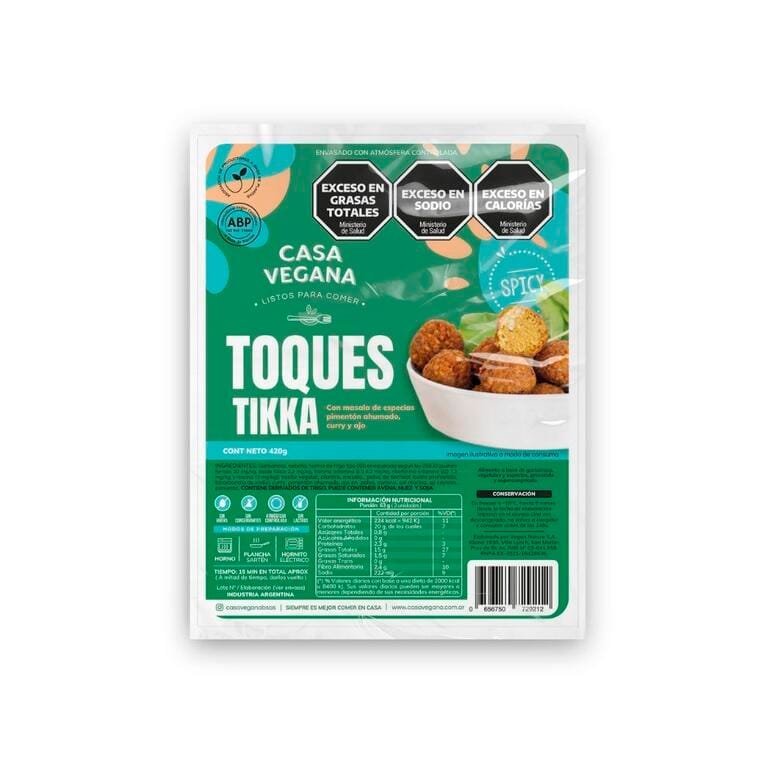 TOQUES CASA VEGANA X 420 G TIKKA