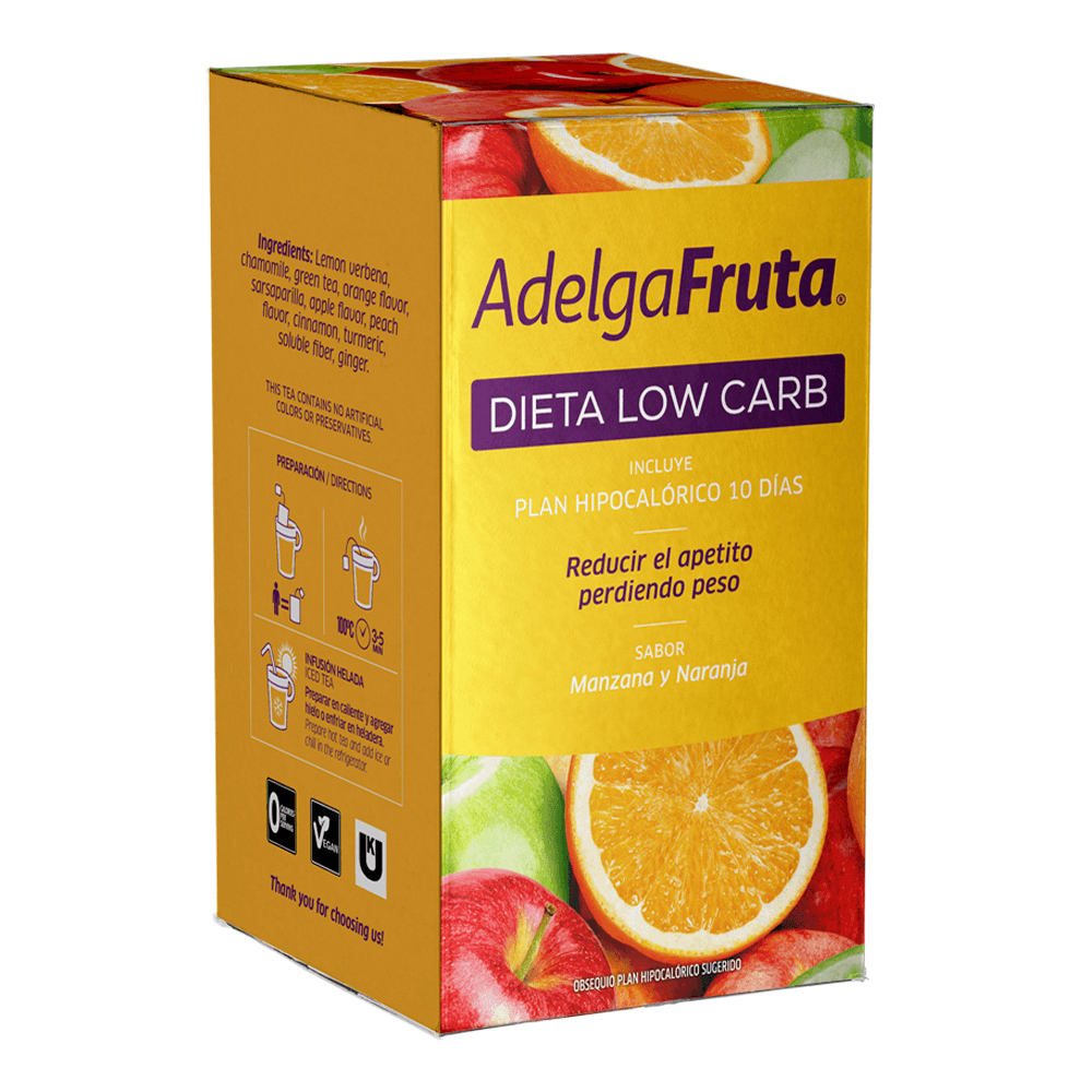 TE EN SAQUITOS ADELGAFRUTA MANZANA Y NARANJA
