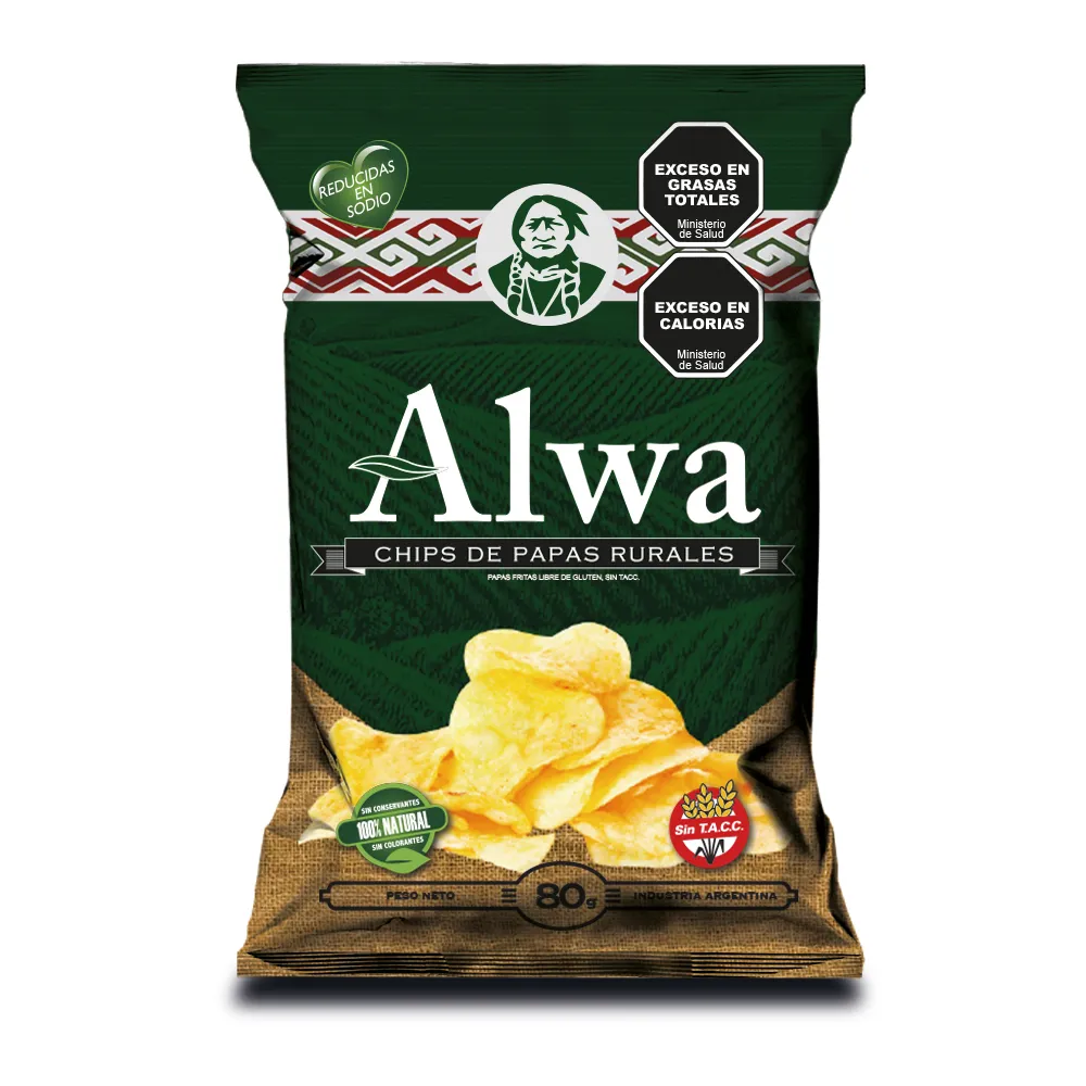 CHIPS DE PAPAS ALWA SIN TACC
