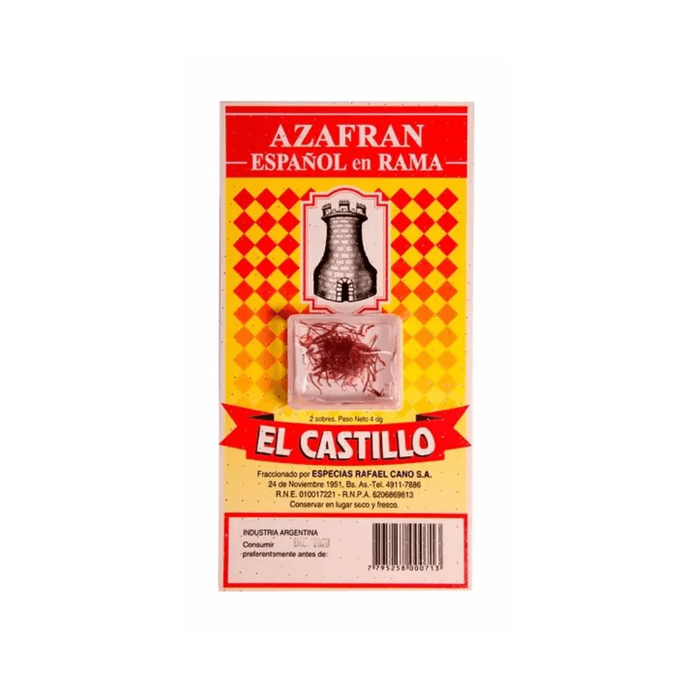AZAFRAN EL CASTILLO EN HEBRAS 0.2 G