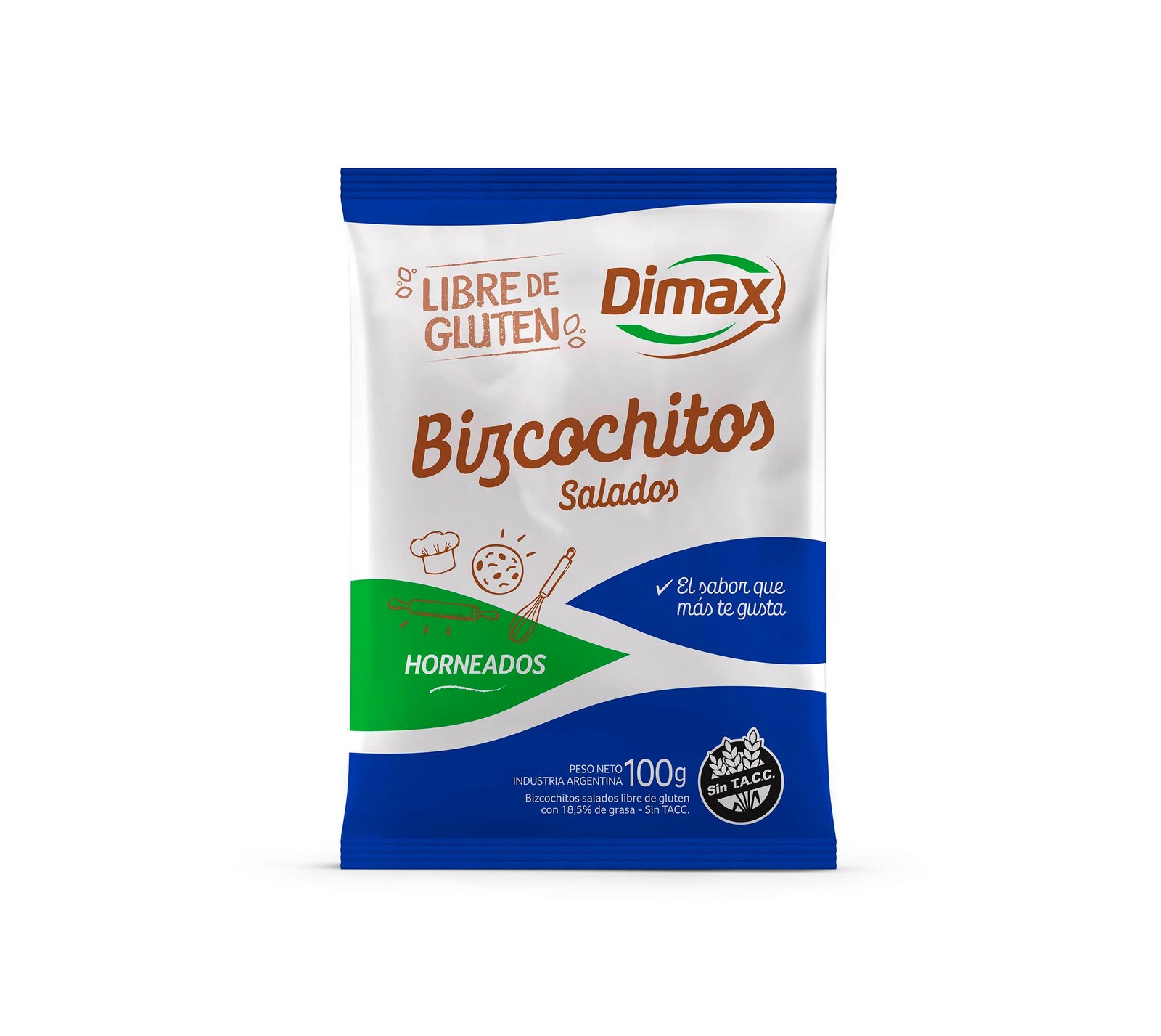 BIZCHOCHITOS SALADOS DIMAX SIN TACC 100G