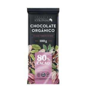 CHOCOLATE COLONIAL ORGANICO 80% CACAO