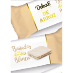 GALLETAS DE ARROZ DELUXE BAÑADAS CON CHOCOLATE BLANCO