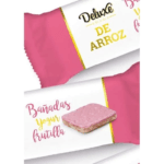 GALLETAS DE ARROZ DELUXE BAÑADAS CON YOGUR DE FRUTILLA