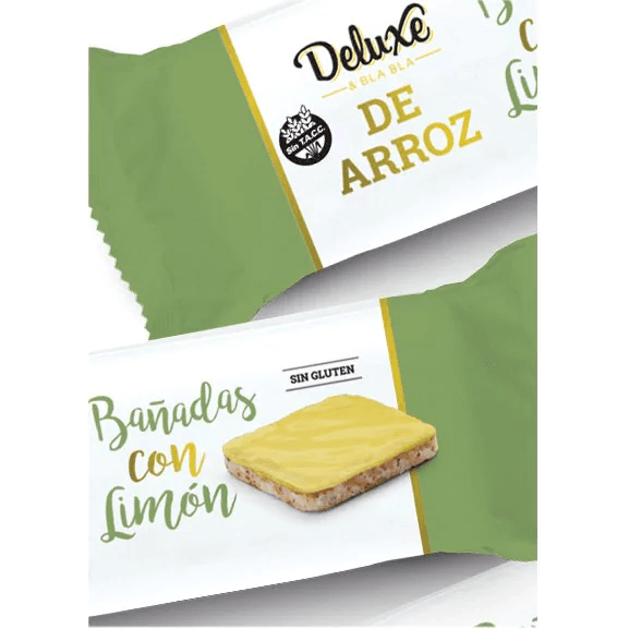 GALLETAS DE ARROZ DELUXE BAÑADAS CON LIMON