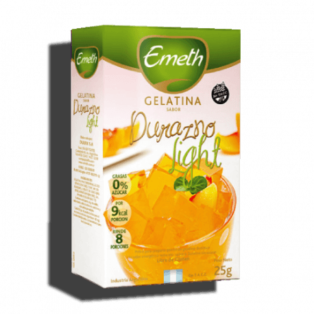 GELATINA EMETH LIGHT SABOR DURAZNO