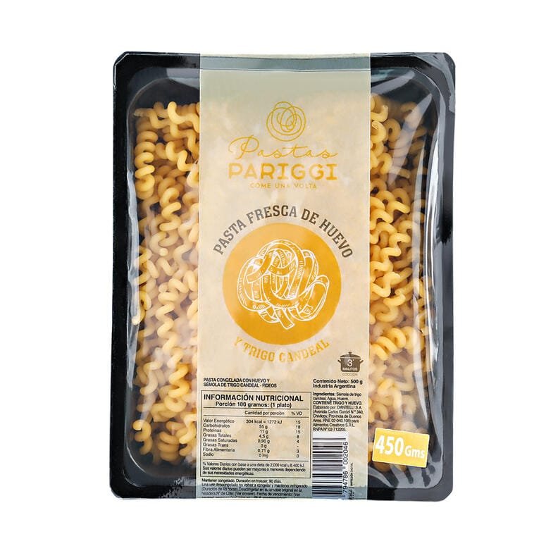 PASTA FRESCA DE HUEVO Y TRIGO CANDEAL PARIGGI