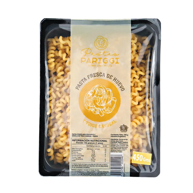 PASTA FRESCA DE HUEVO Y TRIGO CANDEAL PARIGGI