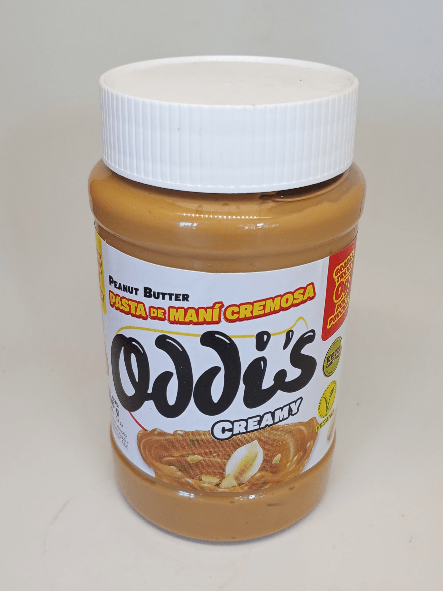 MANTEQUILLA DE MANI ODDIS VEGANO 490 G