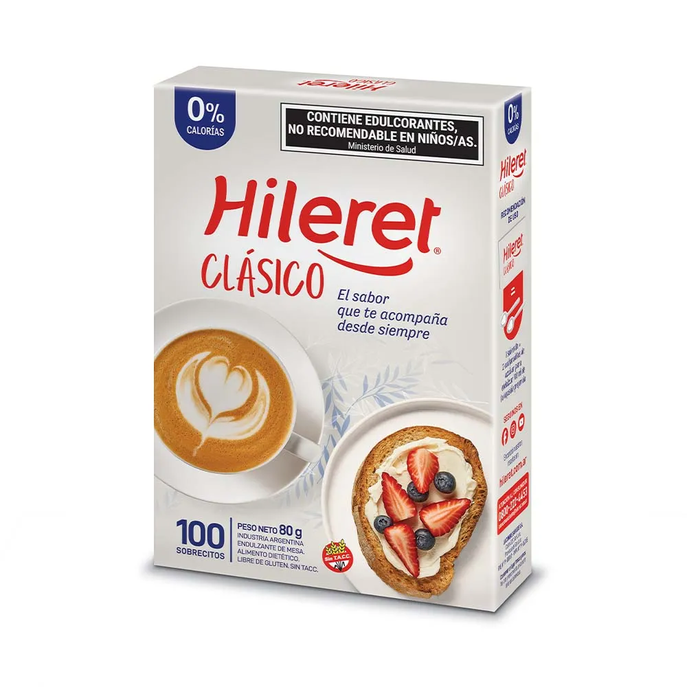 ENDULZANTE HILERET CLASICO FORTE 100 SOBRES