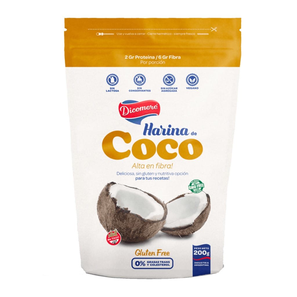 HARINA DE COCO SIN TACC DICOMERE 200 G
