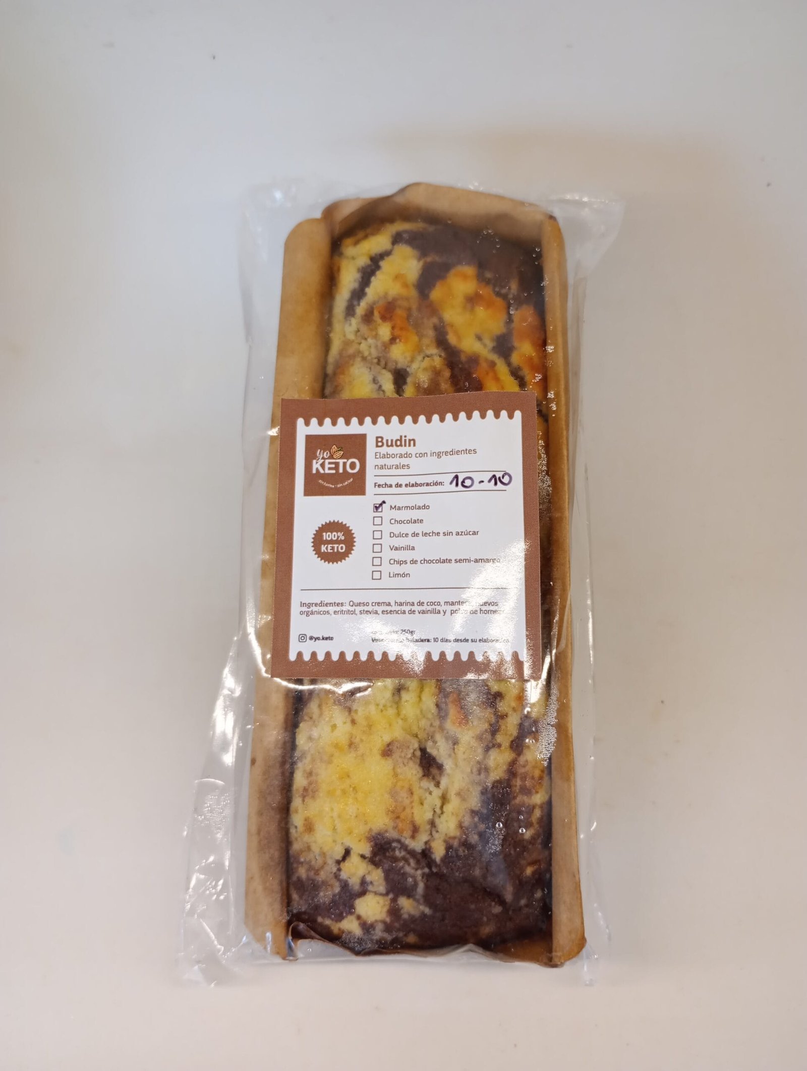 BUDIN YO KETO MARMOLADO