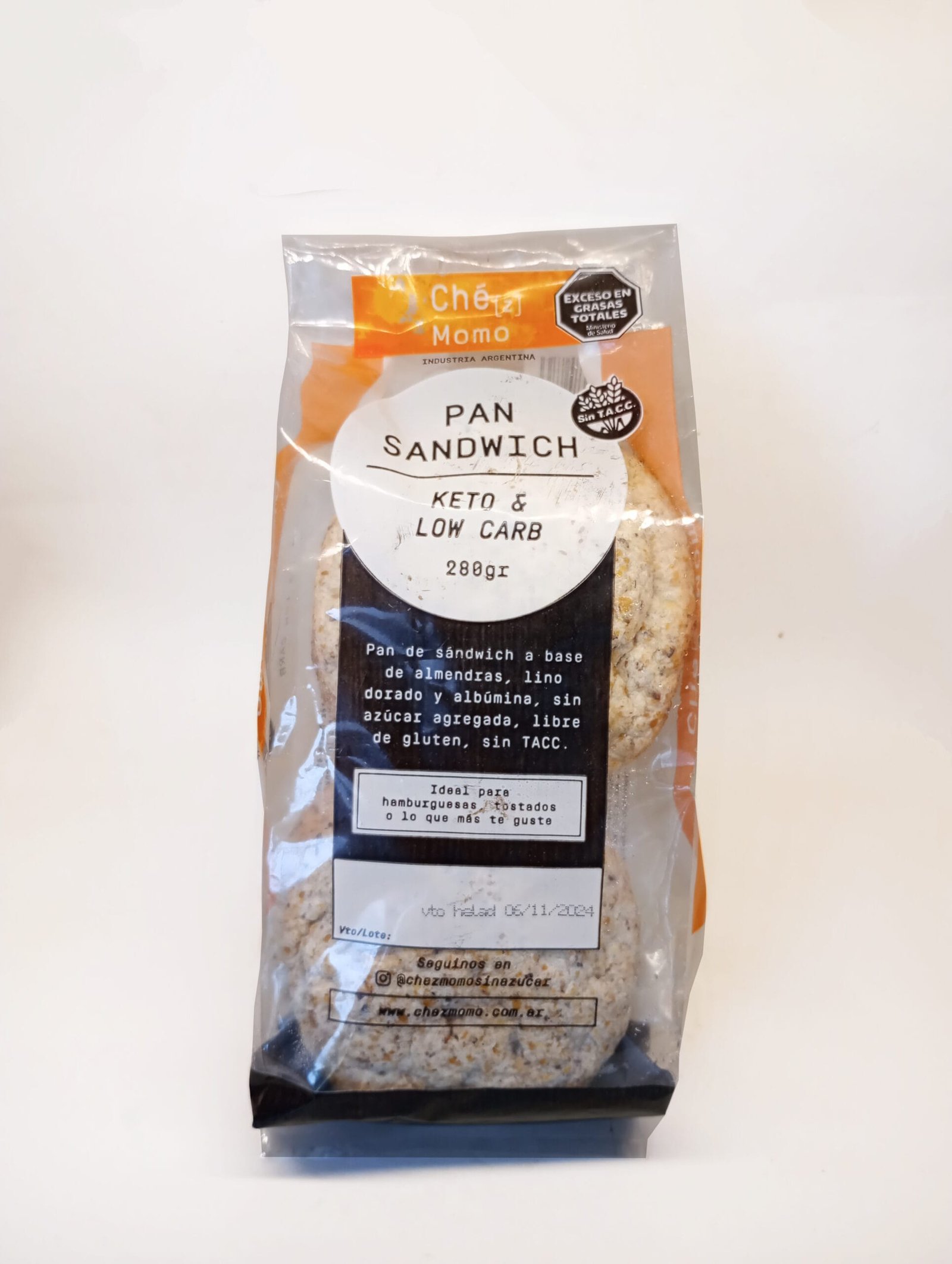 PAN DE SANDWICH CHE MOMO
