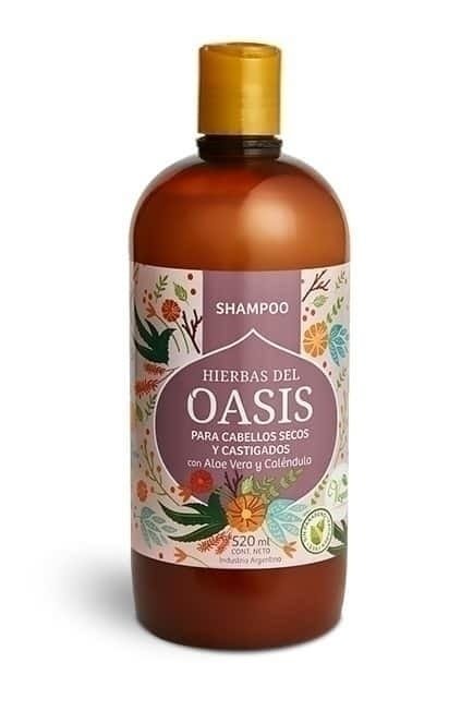 SHAMPOO HIERBAS DEL OASIS CABELLOS SECOS ALOE VERA Y CALENDULA