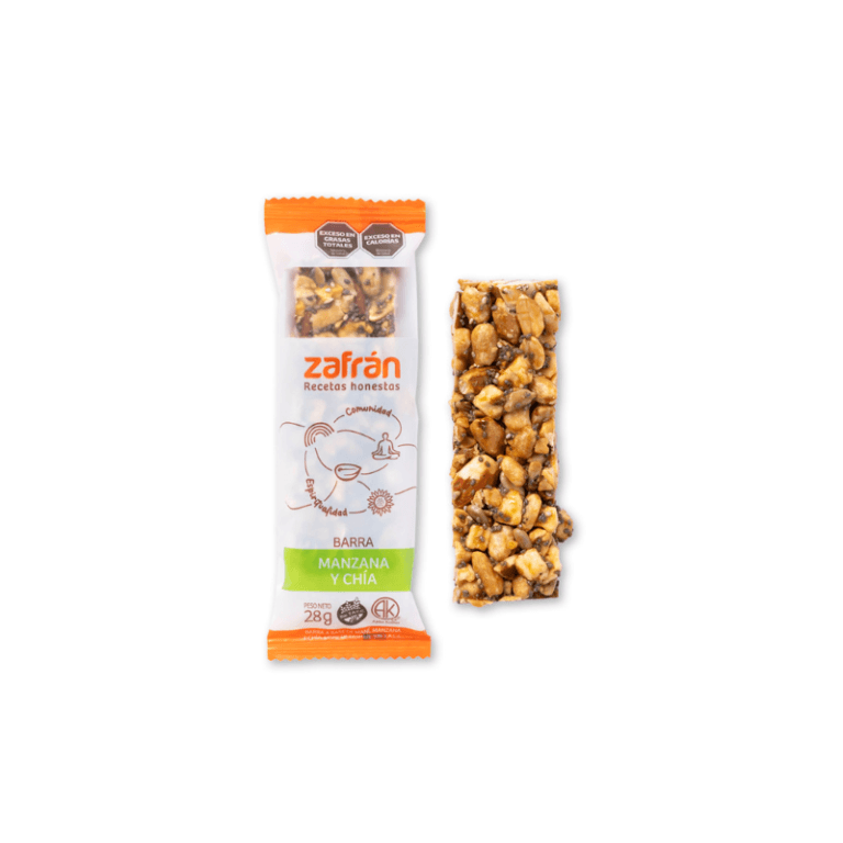 BARRITAS ZAFRAN MANZANA Y CHIA