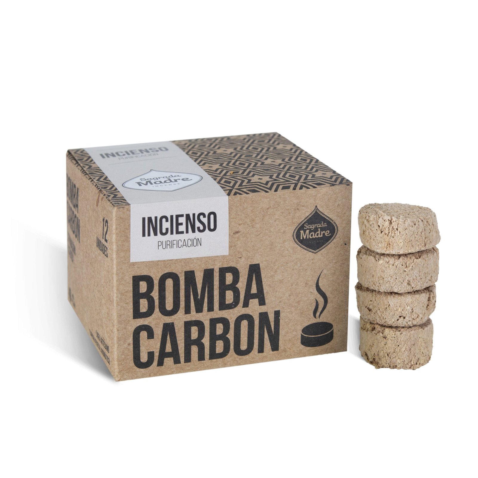 BOMBA CARBON SAGRADA MADRE X 12 INCIENSO