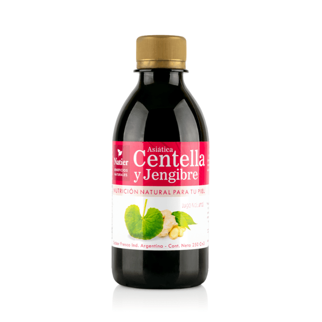 JUGO CENTELLA ASIATICA + JENGIBRE X 250 CC NATIER