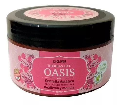 CREMA PARA MASAJES CORPORALES HIERBAS DEL OASIS CON CENTELLA ASIATICA