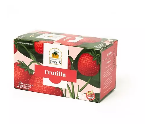 TE EN SAQUITOS HIERBAS DEL OASIS FRUTILLA