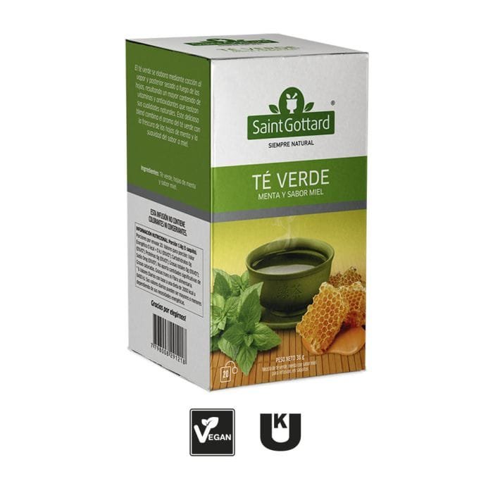 TE EN SAQUITOS SAINT GOTTARD TE VERDE MENTA Y MIEL