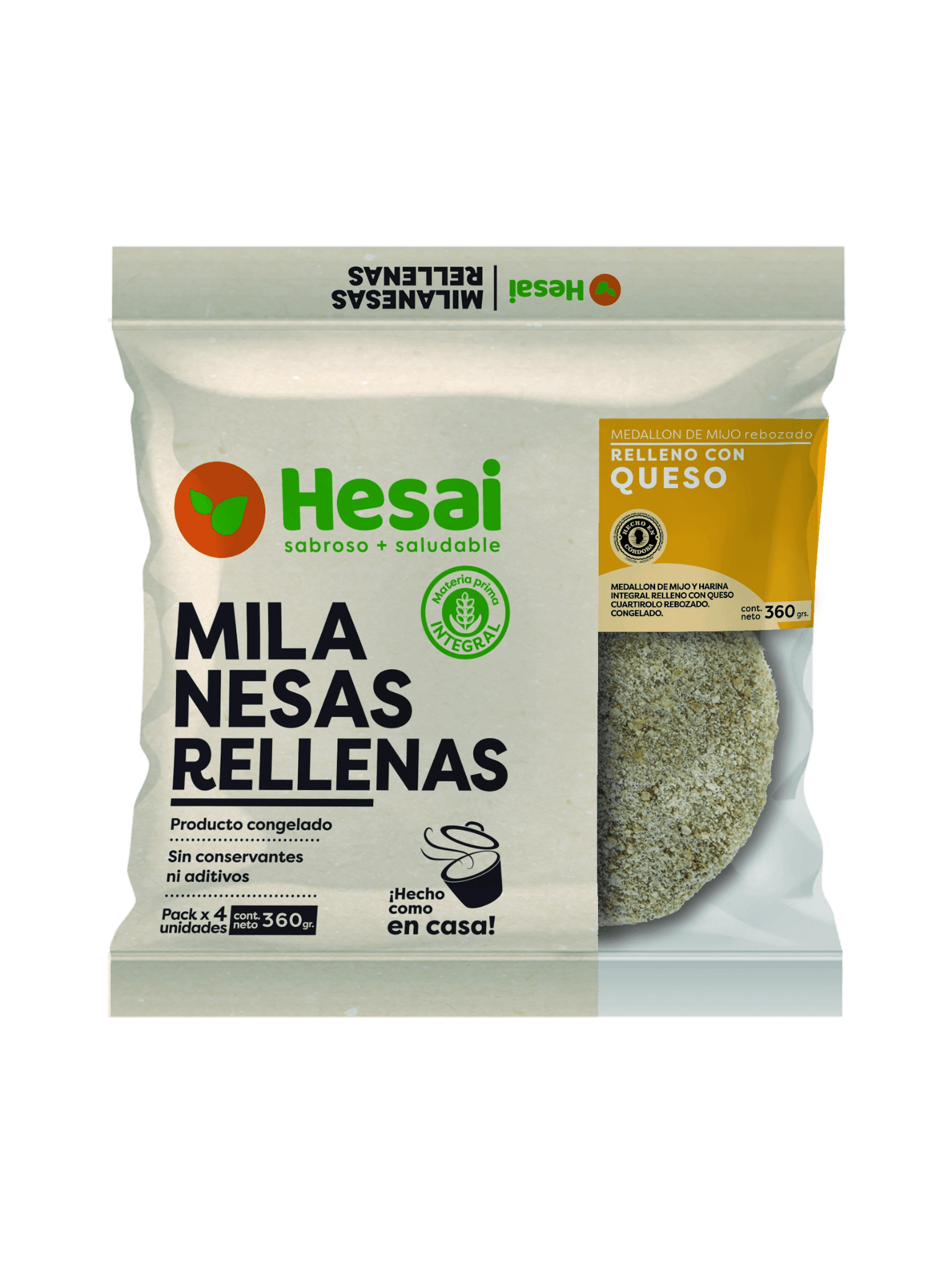 MILANESA HESAI RELLENA QUESO